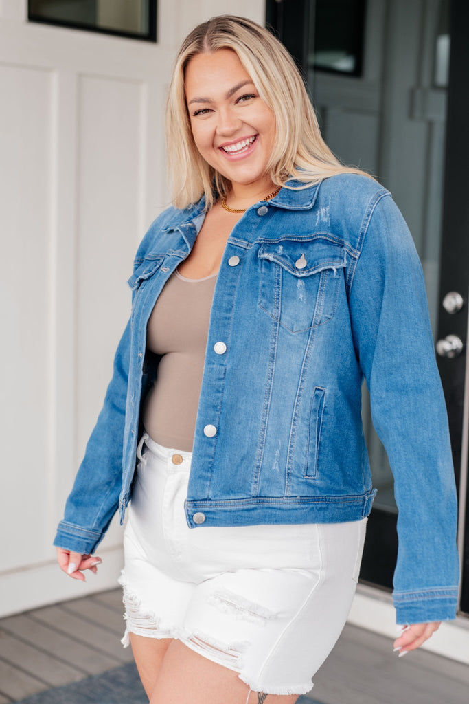 Every Occasion Denim Button Up Jacket - Molliee Boutique
