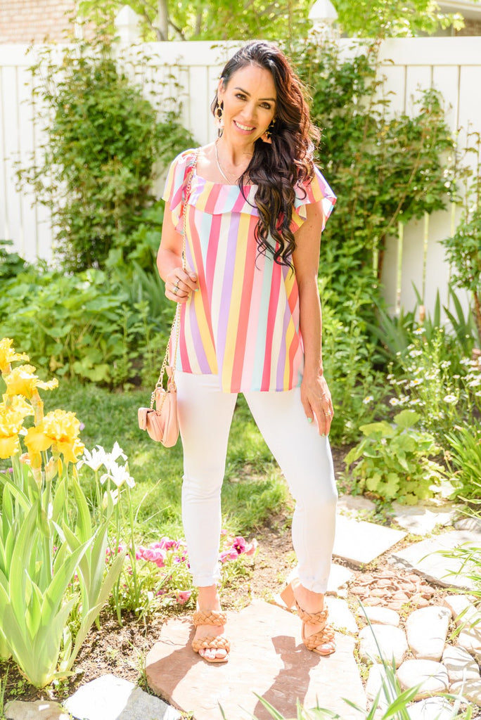 It's Electric Striped Shirt - Molliee Boutique