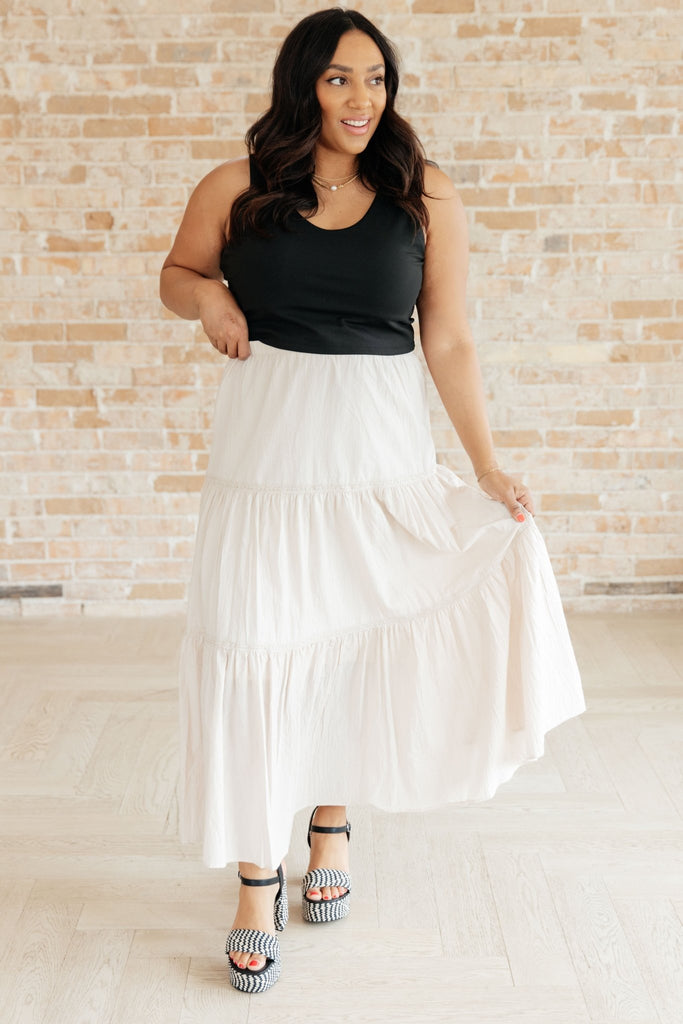 Let It Begin Tiered Maxi Skirt - Molliee Boutique
