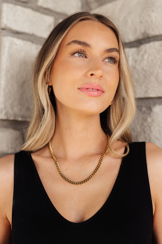 Chain Reaction Gold Plated Choker - Molliee Boutique