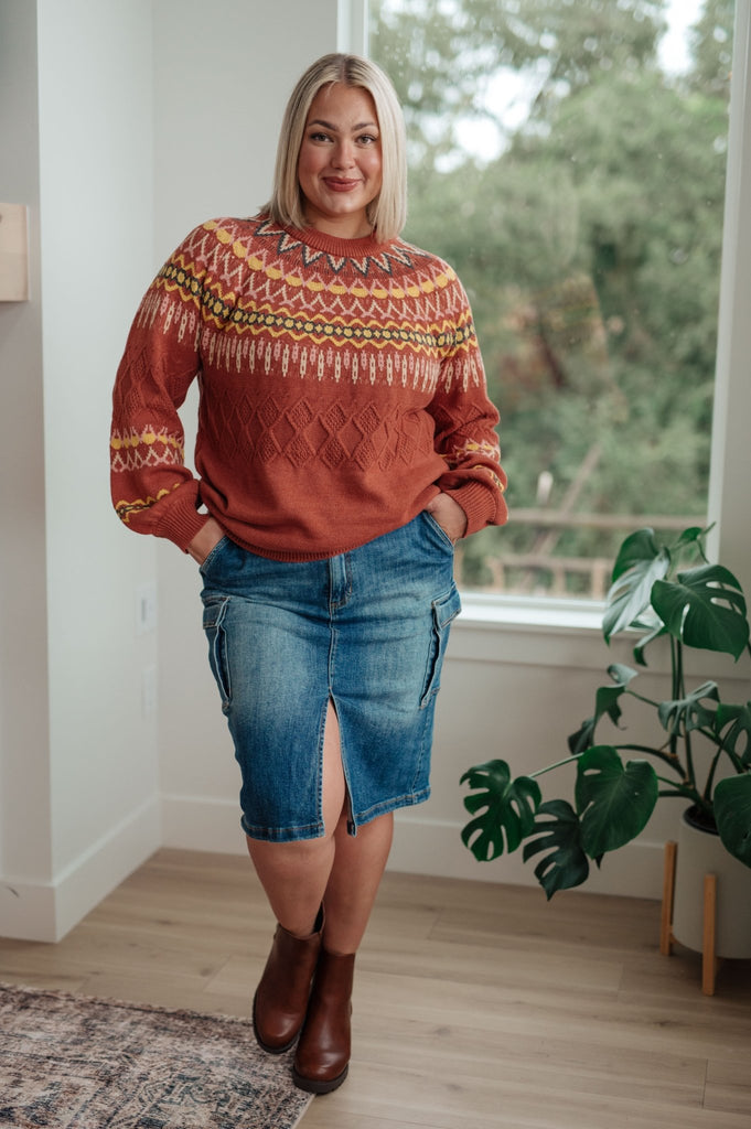 Cozy Chalet Fair Isle Sweater - Molliee Boutique