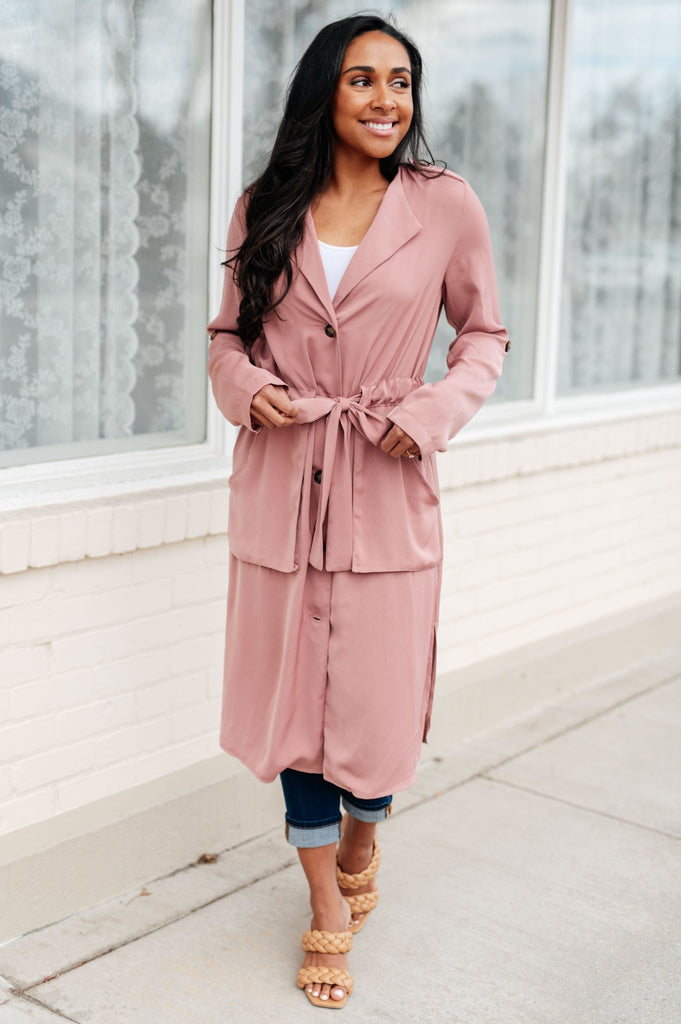 First Day Of Spring Jacket in Dusty Mauve - Molliee Boutique