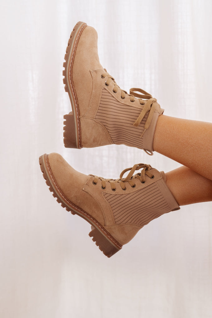 Made for Walking Lace Up Boots - Molliee Boutique
