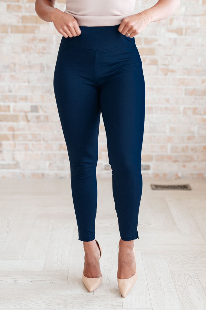 Magic Skinny Pants in Navy - Molliee Boutique