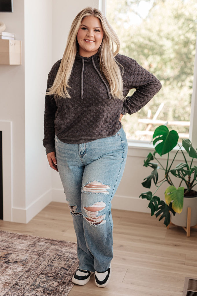 Ramona High Rise Rigid Magic Destroyed Straight Jeans - Molliee Boutique
