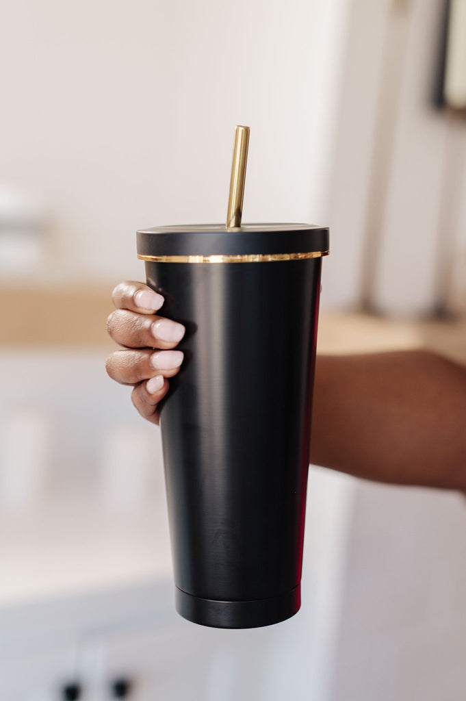 Total Eclipse Tumbler in Black - Molliee Boutique