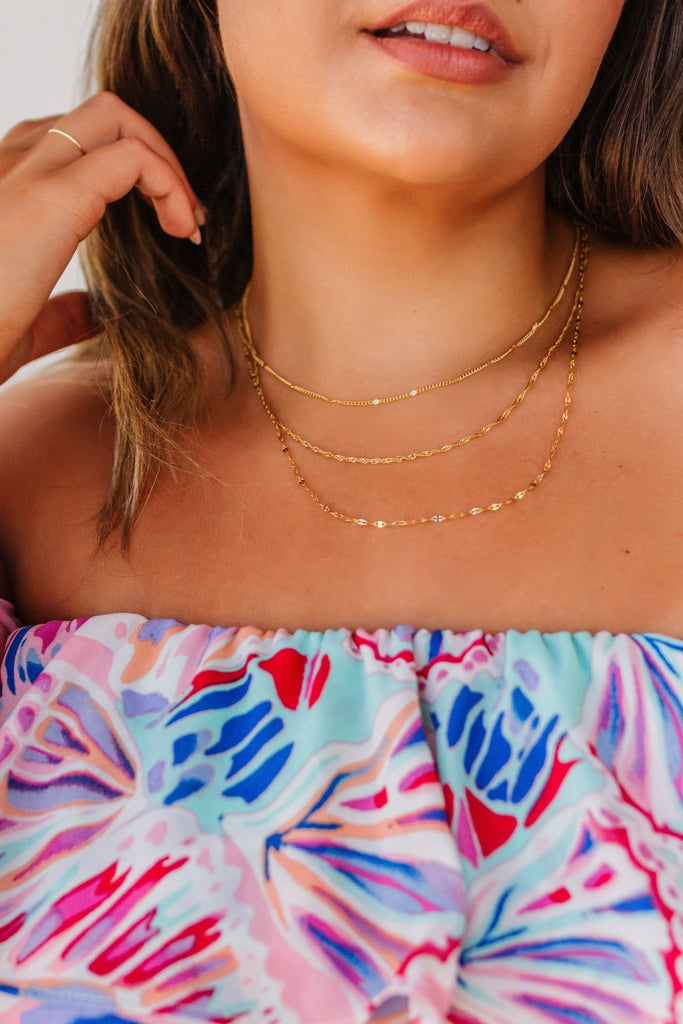 Triple Layered Necklace - Molliee Boutique